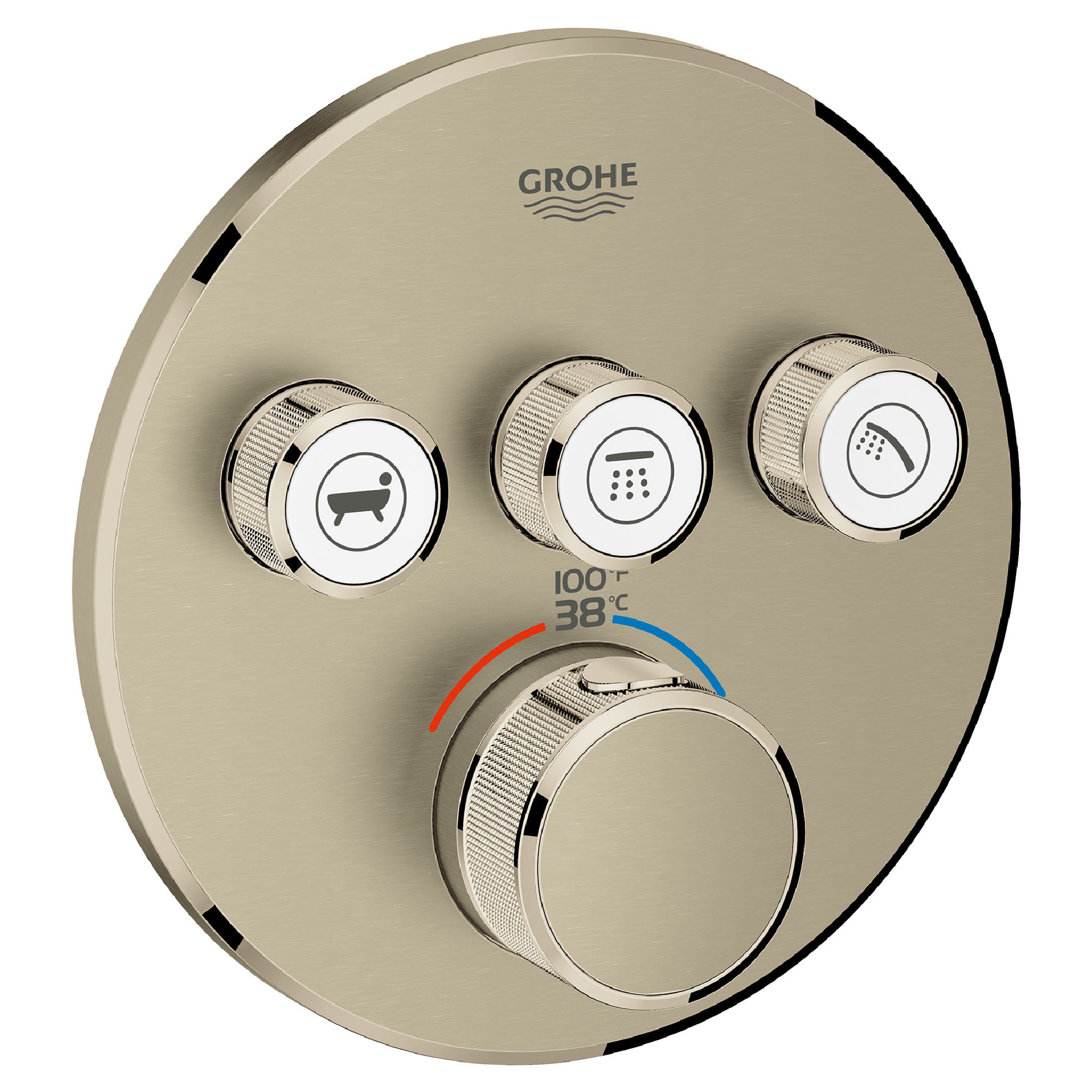 Triple Function Thermostatic Valve Trim